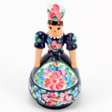 Baba tároló-fadoboz - Kék - Hungarian Souvenir